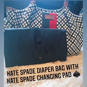 Kate Spade Diaper Bag w/ Kate spade changing pad